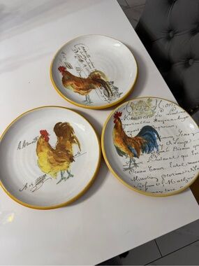 Williams-Sonoma Large  Rooster Script Pasta Serving Bowls